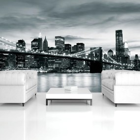 Fototapet - New York și podul Brooklin (254x184 cm)