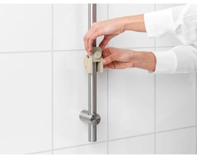 Organizator pentru dus Brabantia ReNew 1006272, 7.5x13.3x24.4 cm, Orificii scurgere apa, Rezistent la coroziune, Bej