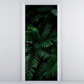Fototapet pentru ușă - Ferigi tropicale (95x205cm)