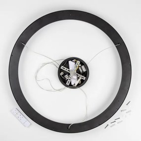 Brilagi - Lustră LED dimabilă FALCON II, 108 W, 230 V, 3000–6500K, Ø 80 cm, neagră + telecomandă