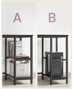 Birou de colț SOLEA, negru