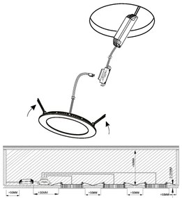 Eglo 98635 - Set de 3 aplice LED pentru baie FUEVA, 1xLED/2,8W/230V, IP44, crom