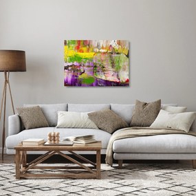 Tablou pe sticlă cu abstracție - pictura (70x50 cm)