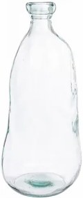 Vaza decorativa din sticla reciclata, Loopy Bottle L, Ø23xH52,5 cm