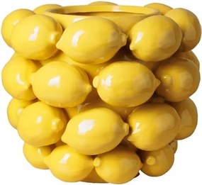 Vaza decorativa, din ceramica, Lemons