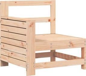 vidaXL Canapea cu cotieră de grădină, 69x62x70,5 cm, lemn masiv pin