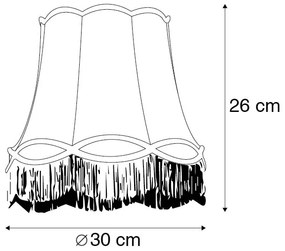 Abajur din stofă roz 30 cm - Granny
