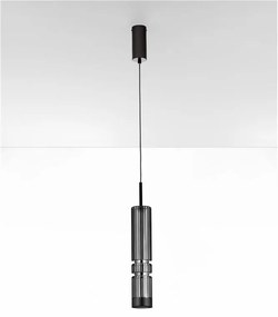 Pendul LED design modern BENTO gri fumuriu