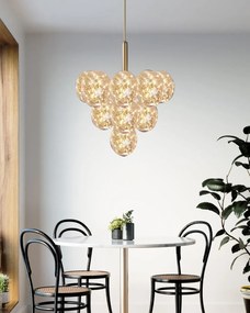 Lustra cu Led Lissa, 13 globuri, gold