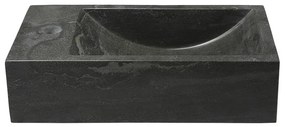 Chiuvetă mică pentru WC neagră din piatră 40x22 cm Blok – Sapho