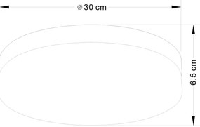 Plafonieră pentru baie Globo 32113 VRANOS 3xE27/40W/230V IP44