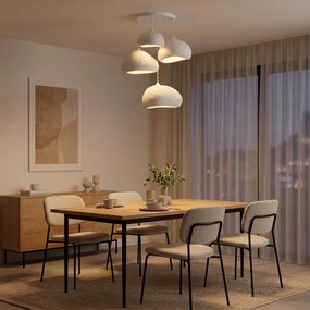 Brilagi - Lustru suspendat pe cablu WABI SABI 4xE27/40W/230V Ø 95 cm alb