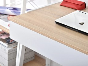 Masă PC Norway (stejar + alb). 1109803