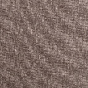 Canapea extensibila cu 2 locuri, 2 perne, gri taupe, textil Gri taupe, Fara suport de picioare