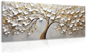 Tablou copac de aur cu flori
