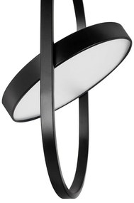 Lustra suspendata LED design minimalist SPINER 26 negru