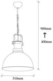 Lustra Saglam - 3710 - 1Negru