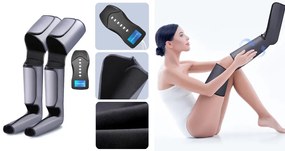 Aparat de masaj limfatic cu compresie pentru picioare, cu telecomanda