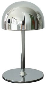 Veioză argintie LED cu control prin telecomandă cu abajur din metal (înălțime 22 cm) Tim – Sirius