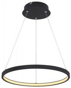 Lustra LED suspendata design modern circular RALPH 19W negru