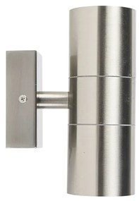 Lampă de perete exterioară din oțel cu 2 lumini IP44 - Duo