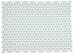 Pătură turcoaz din amestesc de lână 140x180 cm Honey Turquoise – Pappelina