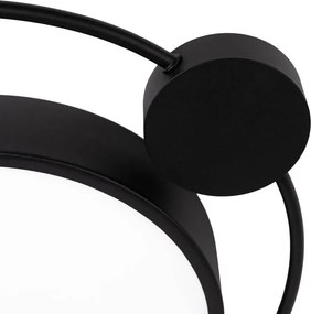 Plafonieră LED Erste Moon 28W 1400lm 3000K 440x70mm Negru Mat, Design Modern Minimalist pentru Iluminat Interior Elegant și Eficient Energetic