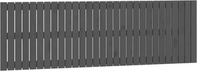 vidaXL Tăblie de pat pentru perete, gri, 185x3x60 cm, lemn masiv pin