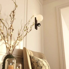 Aplica de perete cu reader LED Atom