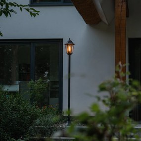 Lampă de podea clasică pentru exterior neagră 170 cm IP44 - New Orleans 1