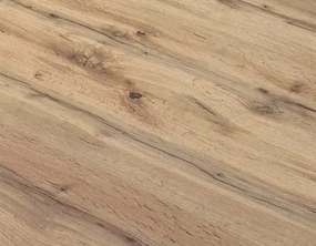 PAZZO DESIGN Masă extensibilă Gabri, picioare încrucișate Shangay rotundă, fabricată în Italia, bază neagră, stejar rustic | Aosom Romania
