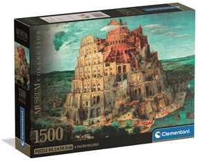 Artă Babel Tower Puzzle Compact de 1500 piese Clementoni