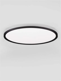 Plafoniera LED design slim ALMIRA negru D-60cm