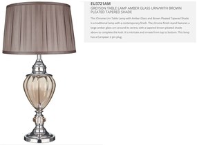Veioza / Lampa de masa decorativa design elegant Grayson EU3721AM SRT