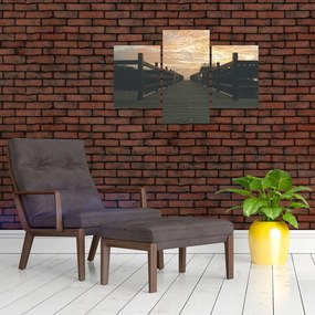 Tablou - Ponton de lemn, lac (90x60 cm)