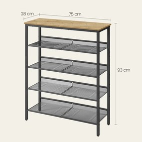 Pantofar TAYLOR ARTISAN cu structura neagra, 4 polite