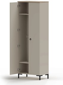 Dulap de haine Demandaron 3 (taupe + stejar silverjack). 1116805