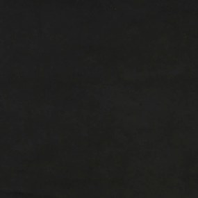 Cadru de pat cu tablie, negru, 100x200 cm, catifea Negru, 100 x 200 cm, Design cu nasturi