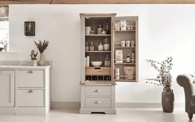Dulap lemn masiv gri Ives Personalizabilă, 70 × 51 × 185 cm
