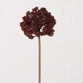 Planta decor, 35x11 cm, metal/plastic, visiniu