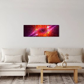 Tabloul modern abstract cu spini (cu ceas) (90x30 cm)