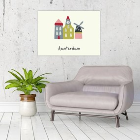 Tablou pe sticlă - Orașe din Europa N⁰4 (70x50 cm)