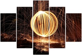 Tablou - Desenat de lumină (150x105 cm)