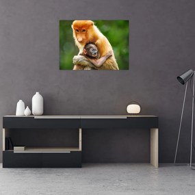 Tablou cu maimuțe (70x50 cm), în 40 de alte dimensiuni noi
