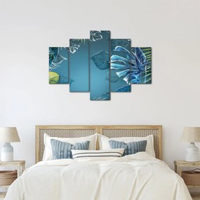 Tablou - Frunzele plantelor tropicale (150x105 cm)