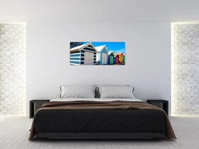 Tablou - Plaja Brighton, Melbourne, Australia (120x50 cm)