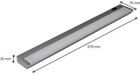 LED Lampă design minimalist LED/10W/230V argintiu