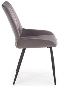 Scaun de bucaterie Thesia, gri/negru