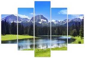 Tablou - vâfurile montane înzăpezite (150x105 cm)