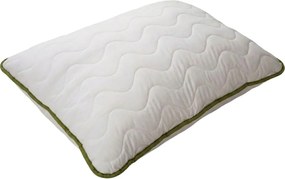 Pilota matlasata pentru tot anul 140x200 cm cu perna STELLA ALOE VERA 70x90 cm, alba